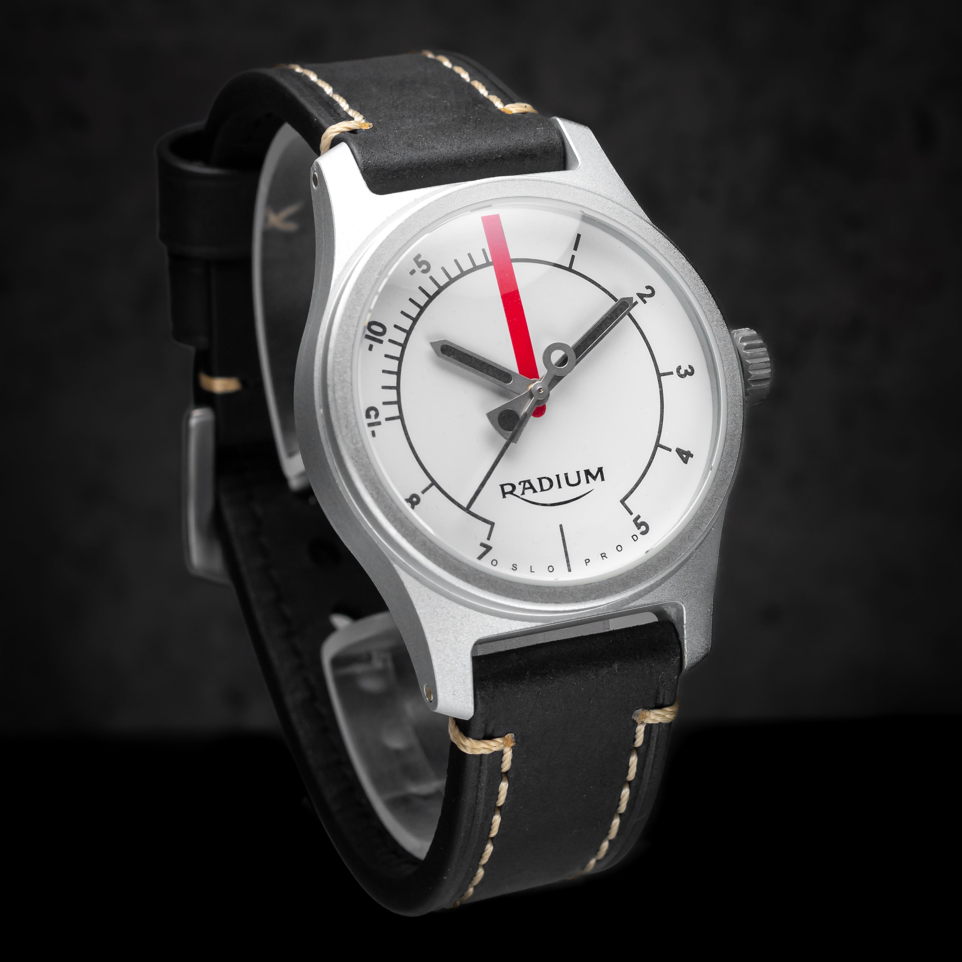 .38 Radium Sabotør IV - Winter: A Nod to Vintage Audio Gear, Crafted for the Modern Timekeeper