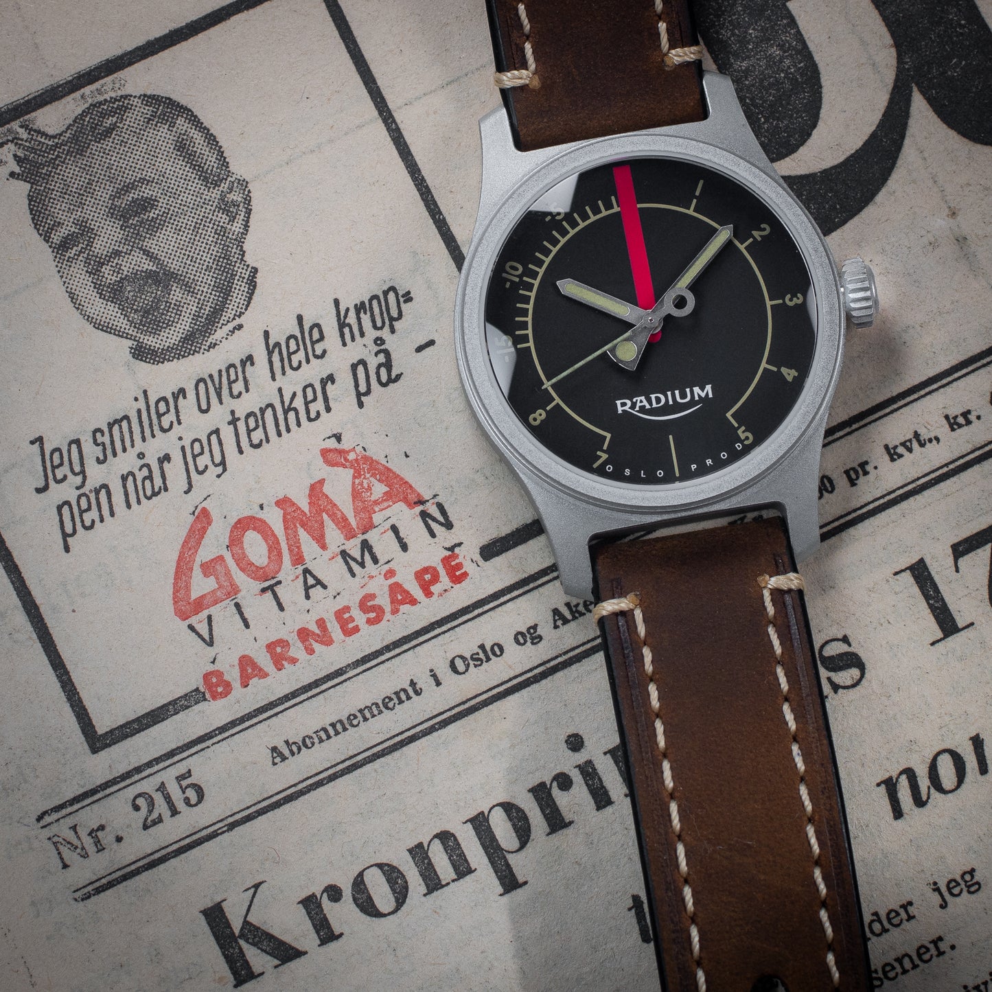 .38 Radium Sabotør IV - Tobacco: A Nod to Vintage Audio Gear, Crafted for the Modern Timekeeper